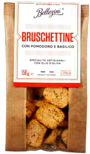 Bruschettini con Pomodore e Basilico - 150 g Beutel