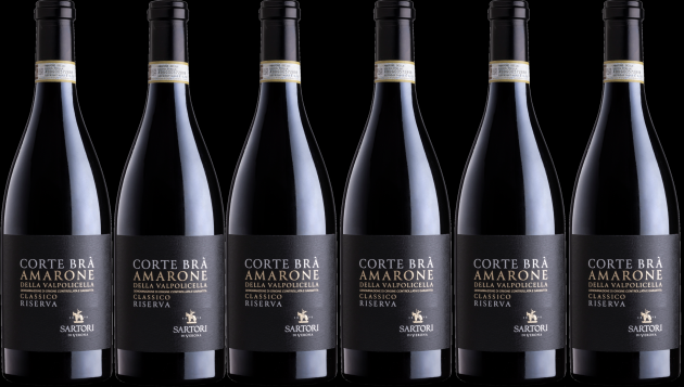 2016 Sartori - Corte Brà Riserva - Amarone Della Valpolicella - Classico - DOCG -6 x 0,75 L - in Holzkiste